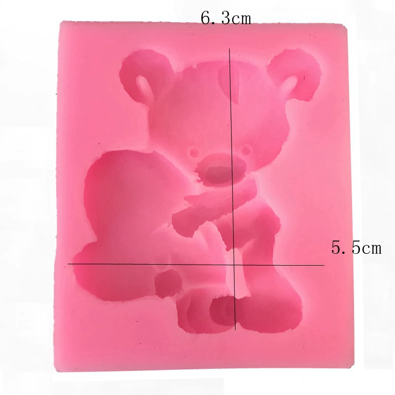 Love Luming Bear Silicon Flinking Cake Model Fruit Jelly Chocolate Model Baking Tool Cake Mold