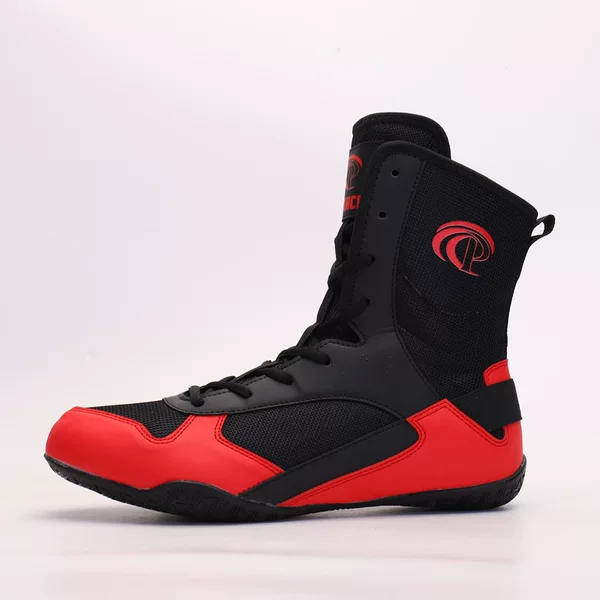 New Style Weightlifting Shoes for Men, Fighting Wrestling Shoes, Short Wrestling Boots, Long Boots, Fighting Boxing Boots with Durable Rubber Soles