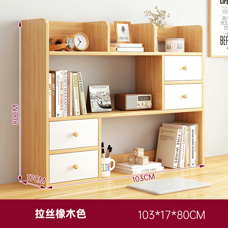 Estantería de escritorio simple estante de almacenamiento portátil estudiante dormitorio escritorio de la computadora simple estantería de múltiples capas
