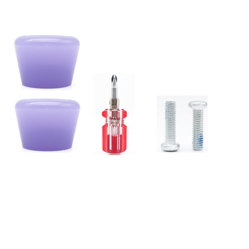 Patines doble fila de ruedas de patines de cuatro ruedas PU resistente al desgaste cabeza de freno patines de patinaje sobre ruedas Accesorios