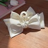 Black double-sided crab pin with bow, hairgrip, hair accessory for princess, shark