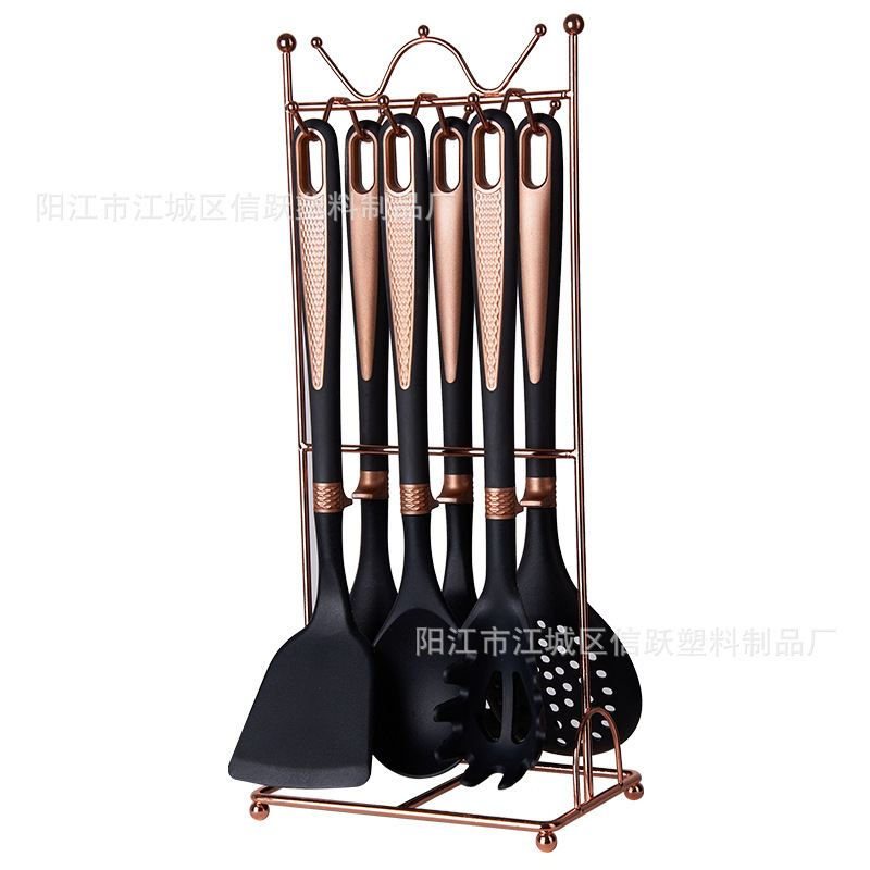 Amazon nuevo aparato de cocina de silicona 12 piezas conjunto de herramientas de cocina no pegajosas de goma de cocina