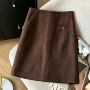 秋季新款咖色爆款半身裙