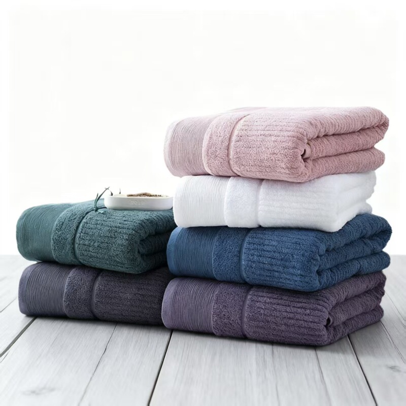 Factory Wholesale Cotton Towels Absorbent Adult Home Beauty Salon Hotel Hotel Cross-Border Supply Thickened Pure Cotton Companion