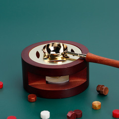 Retro Nordic Style Holz Stove Cute Metal Small Melting Pot Enamel Sealed Candle Holder Convenient Lazy Person Enamel Tool