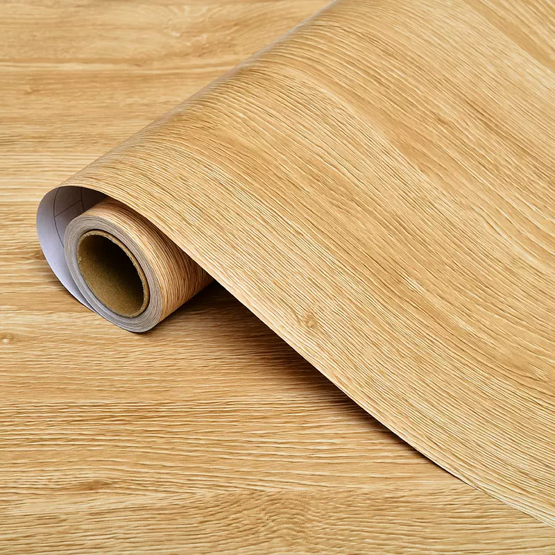 跨境原木墙贴wallpaper自粘墙纸家具翻新贴纸衣柜门木纹 波音软片
