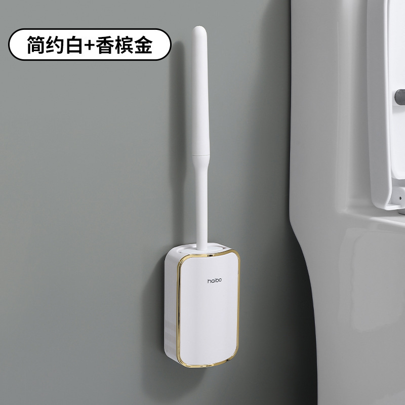 cepillo de inodoro de silicona sin ángulo muerto cepillo de lavado de inodoro sin perforación cepillo de limpieza de inodoro en cuclillas