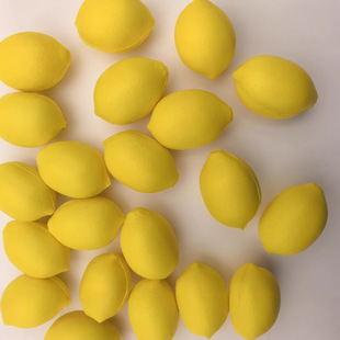 Amazon Hot Selling 5cm Lemon Solid PU Ball Foam Sponge Children's Decompression Vent Toy