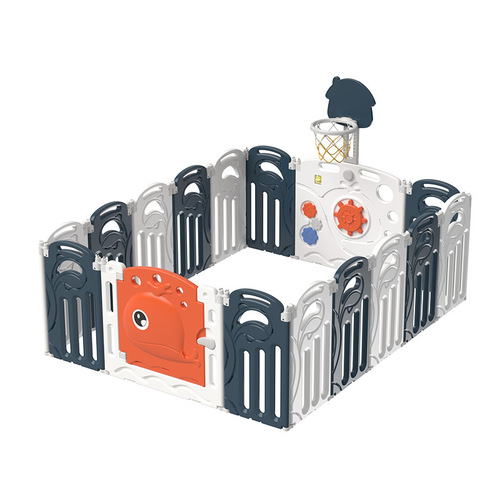 Wholesale Foldable Whale Fence Play Ramp for Children Playpen Combo Baby Fence