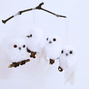 Static Owl Model Simulation Owl Handmade Harry Potter Christmas Halloween Decoration Pendant