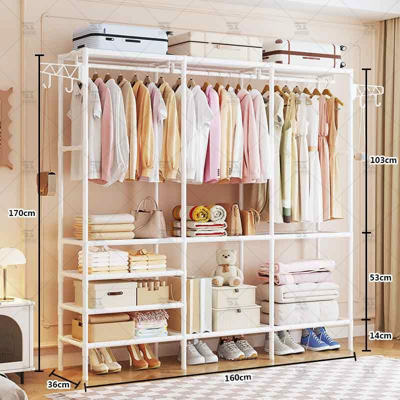 Garment Rack Freestanding Hanger Home Minimalist from Yomiego