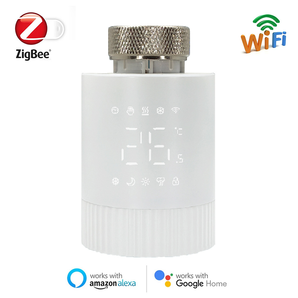 涂鸦ZigBee智能恒温阀WIFI 暖气片控制器 手机APP控制TRV温控阀