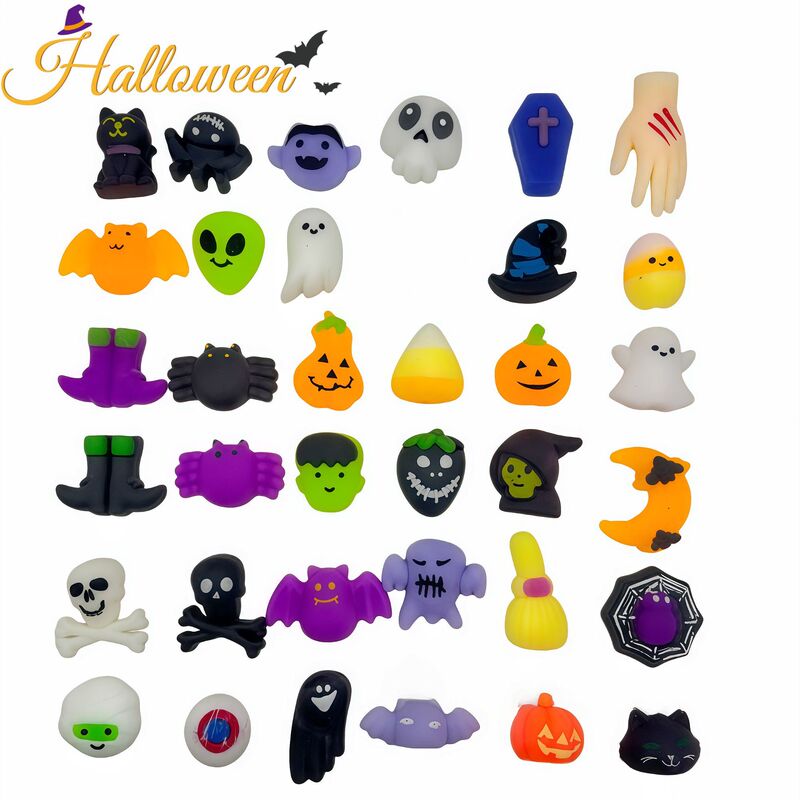 Cross-Border New Halloween Stress-Relief Toys: Fruit, Pumpkin, Ghost, Animal Tpr Stress-Relief Venting Toys Wholesale Cross-Border New Halloween Stress-Relief Toys: Fruit, Pumpkin, Ghost, Animal Tpr Stress-Relief Venting Toys Wholesale