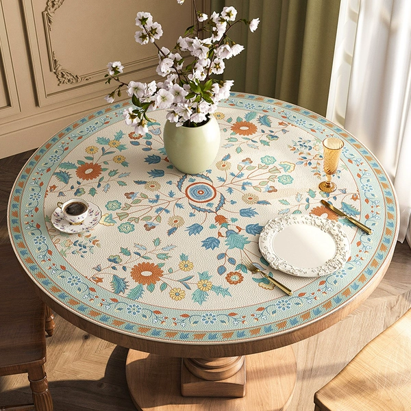 Flowery jade willow - sheepskin pattern table cushion