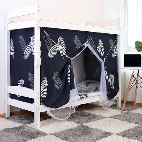 Dormitorio cortina de cama opacas mosquitera dormitorio de estudiantes integrado litera superior litera superior e inferior cama alta cortina cubierta cama individual