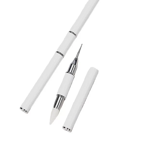 Nail art pen double-headed drill pen crayon dual-use flower pen color painting flower circle blooming pen drill pen
