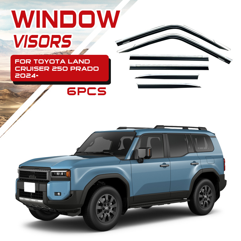 Adecuado para protectores de lluvia y parasoles para ventanas de automóviles Toyota Prado Cruiser LC300 LC200 LC250.