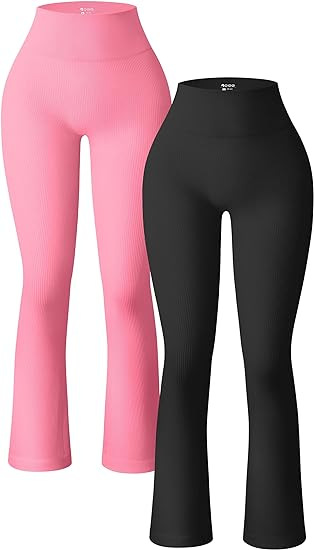 Flared Pants Pants Type Women's Holiday Yoga Streetwear Solid Color Full Length Flared Pants