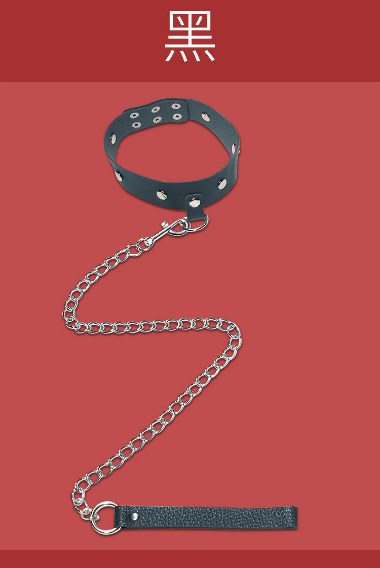 SM Collar with Leash and Handcuffs Set, Metal and Leather Restraint Kit for Couples — detail image 26