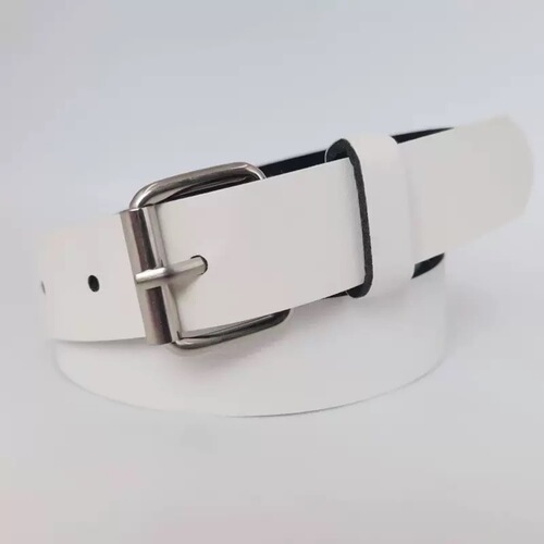 Leather-look Gift Belt for Women, Pin Closure Slim Belt, Pair with Shirt or Dress
