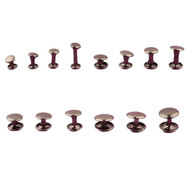 금속 양면 리벳 버클 벨트 벨트 수제 DIY 신발 가죽 제품 버클 모자 네일 골드 장식 액세서리