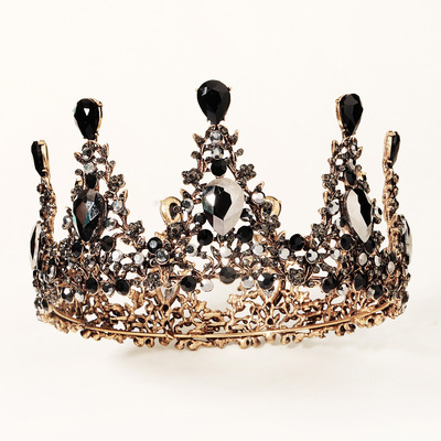 Europe and America With accessories bride black Sen family Photo Halloween Headdress Rhinestone alloy