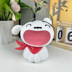 新しいクレヨンしんちゃんスカーフリトルホワイトかわいいアニメ周辺貯金箱貯金箱デスクトップ装飾品ハンドモデル
