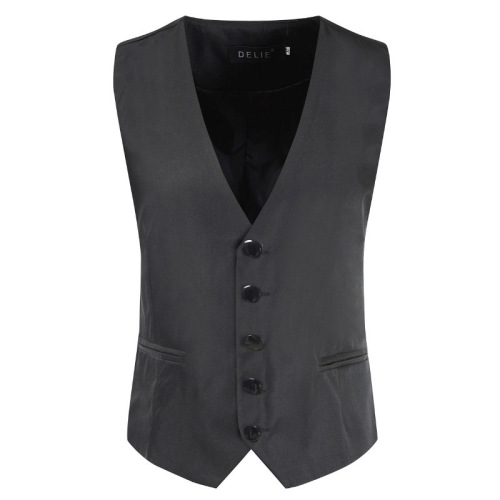 European and American Fashion Men's Suit Vest Korean Style Slim Fit Casual Solid Color Large Men's Vests