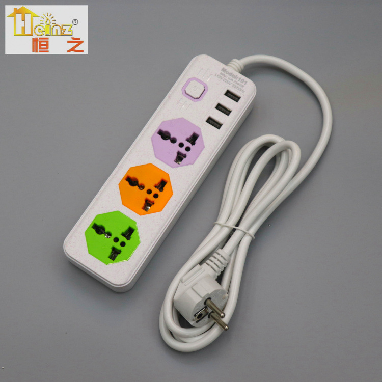 Laos Vietnam 1A 2.1A color mezcla de color brillante con conector de carga USB conector de fila