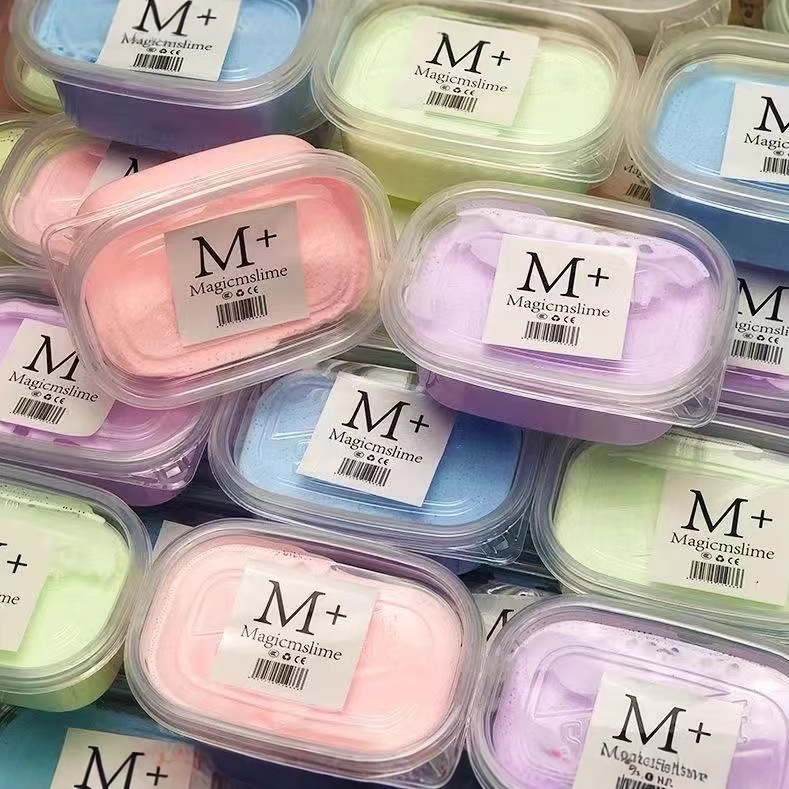 Juguetes para niños M pegamento de arcilla mil hebras pegamento espumante de arcilla ultra ligera hecha a mano diy macarola slime 2 lotes