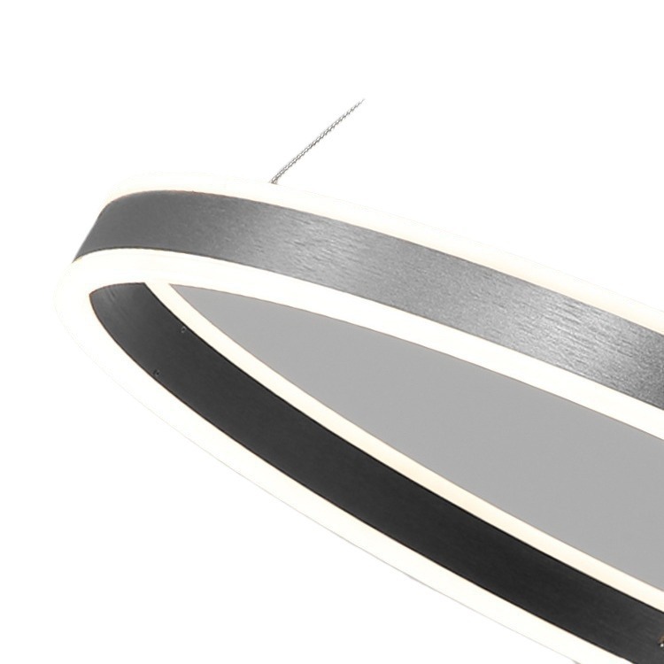 Lámpara de la sala de estar nórdica moderna y simple atmósfera doméstica lámpara principal lujosa lámpara circular 2025 nueva