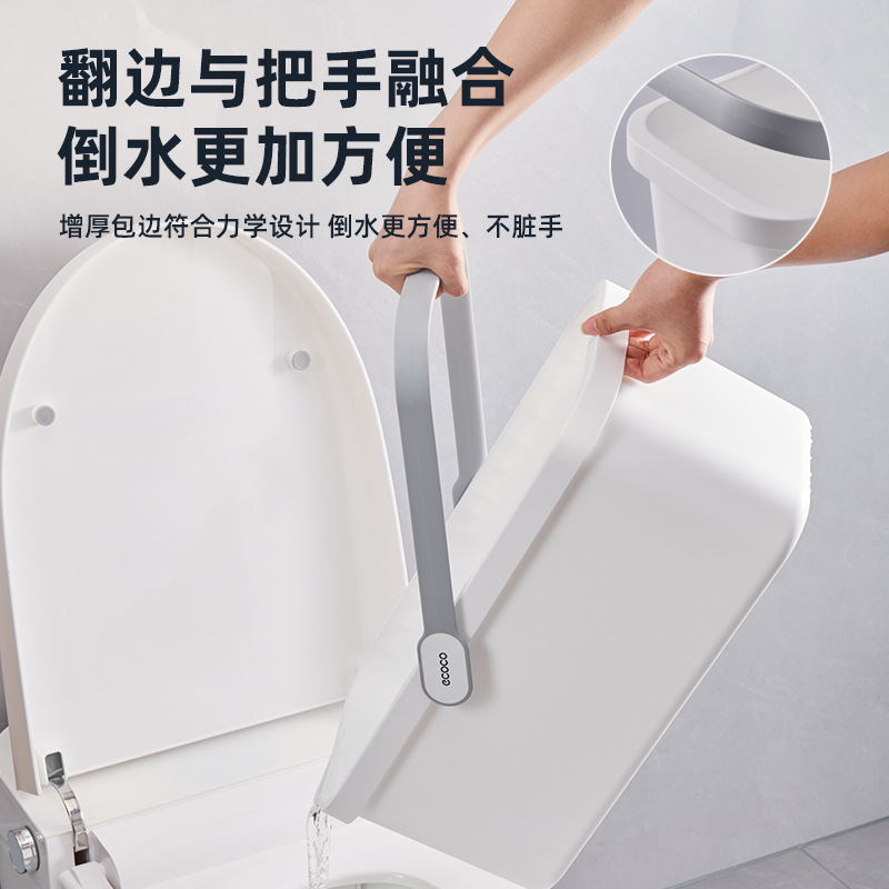 Cubo de plástico doméstico grande portátil rectangular lavabo esponja trapeador trapeador especial cubo trapeador