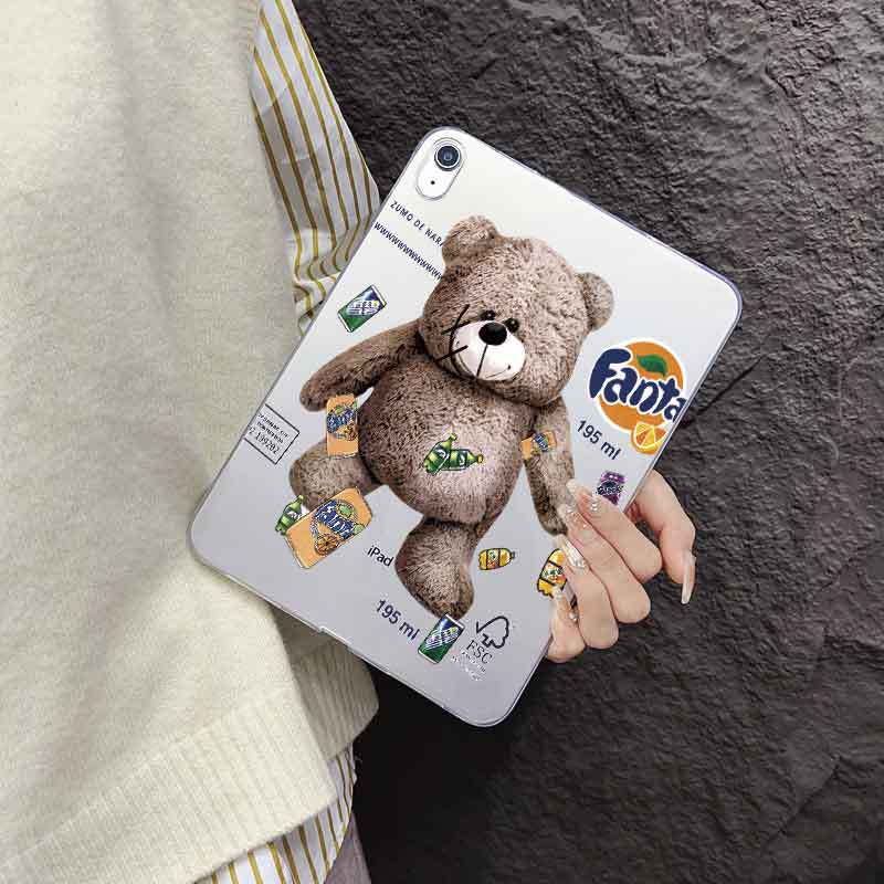 CYUT00498 iPad mini6 caso de teléfono móvil iPad1 lindo a prueba de caídas nuevo estilo de dibujos animados ins viento TPU goma suave marea