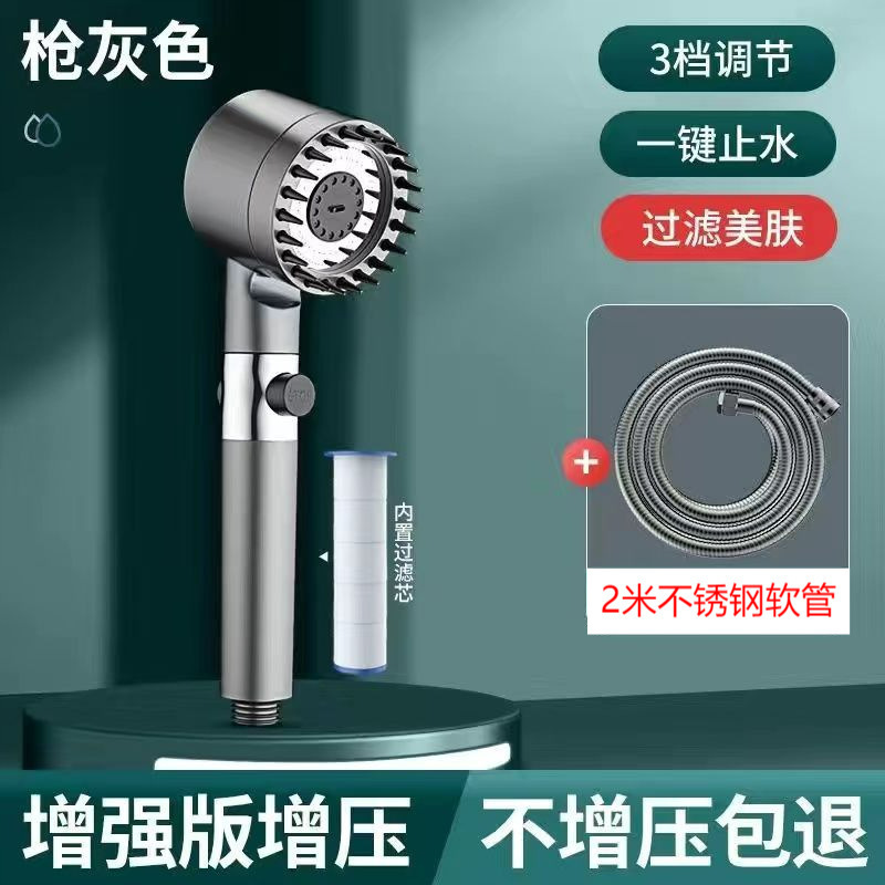 [건그레이 핸드 스프레이 + 필터면 + 2m개의 암호화된 방폭 파이프 [포장 포함]