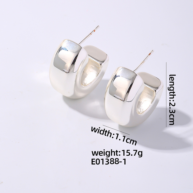 Jose Cross-Border Jewelry Men's Hip-Hop Easy-Clasp Double-Sided Trendy Niche High-End Earrings Yiwu Accessories_voghion.com