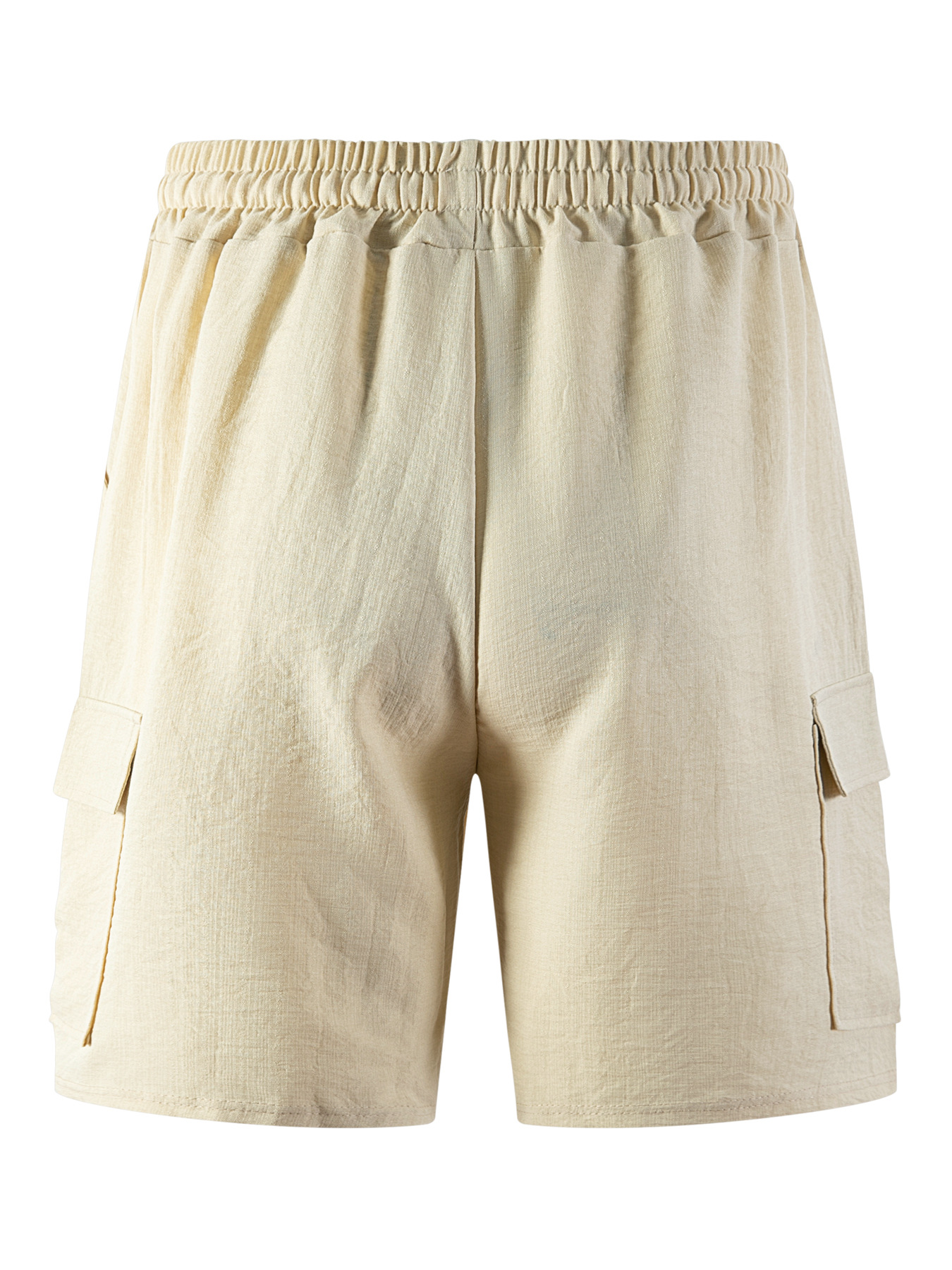 Men's Clothing Men's Retro Multi Pocket Cargo Shorts Casual Loose Fit Drawstring Sports Shorts For Formal & Casual_viptrois.com