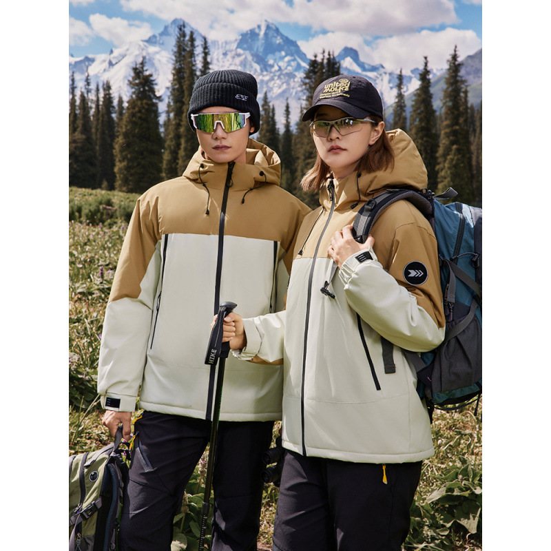 White Duck down Jacket Autumn and Winter Custom-Made Jacket Cotton Waterproof Graphene One-Piece Velvet Work Clothes Jacket