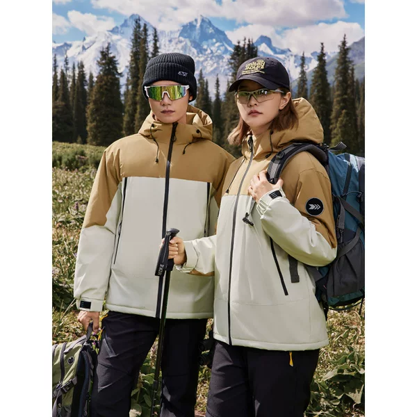 White Duck down Jacket Autumn and Winter Custom-Made Jacket Cotton Waterproof Graphene One-Piece Velvet Work Clothes Jacket