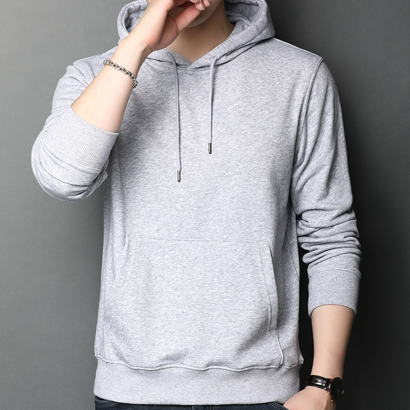 Cotton Sweatshirt 2026 Spring and Autumn New Style Youth Sports Jacket Long-Sleeve Casual Hooded Sweatshirt Men's Quality Jacket Wholesale