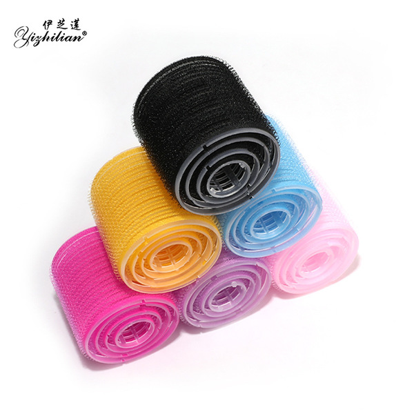 transparent curly self-adhesive bangs with velcro