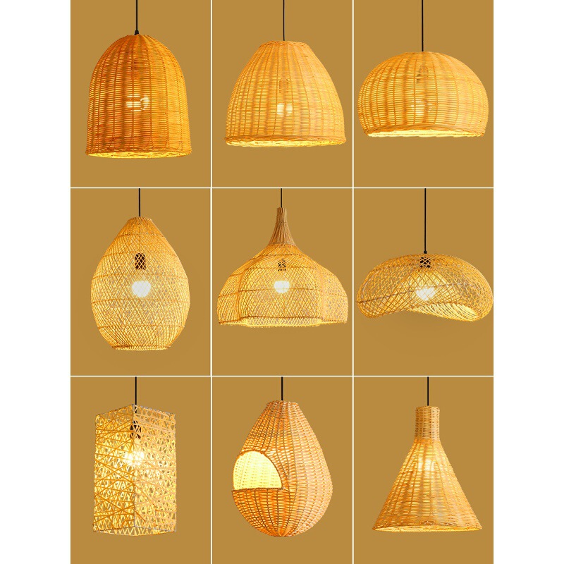 Southeast Asian Japanese Wabi-Sabi Style Chandelier Retro B&B Restaurant Restaurant Tea Room Creative Art Rattan Rattan Lamp Southeast Asian Japanese Wabi-Sabi Style Chandelier Retro B&B Restaurant Restaurant Tea Room Creative Art Rattan Rattan Lamp