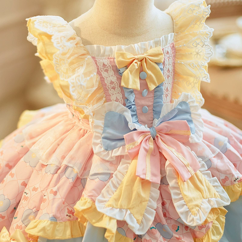 Маленький костюм принцессы, детское платье, детская одежда, в Lolita стиле, подарок на день рождения, западный стиль