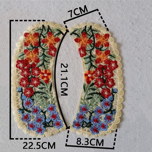 High quality hollow lace collar lace flower embroidery DIY decorative sewing clothing neck accessories accessories