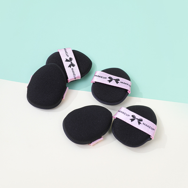 Sweet Cool series de polvo de cojín de aire de dedo para secar y húmedo de doble propósito mini puntera de pulgar para ocultar la pequeña esponja de base líquida para maquillaje