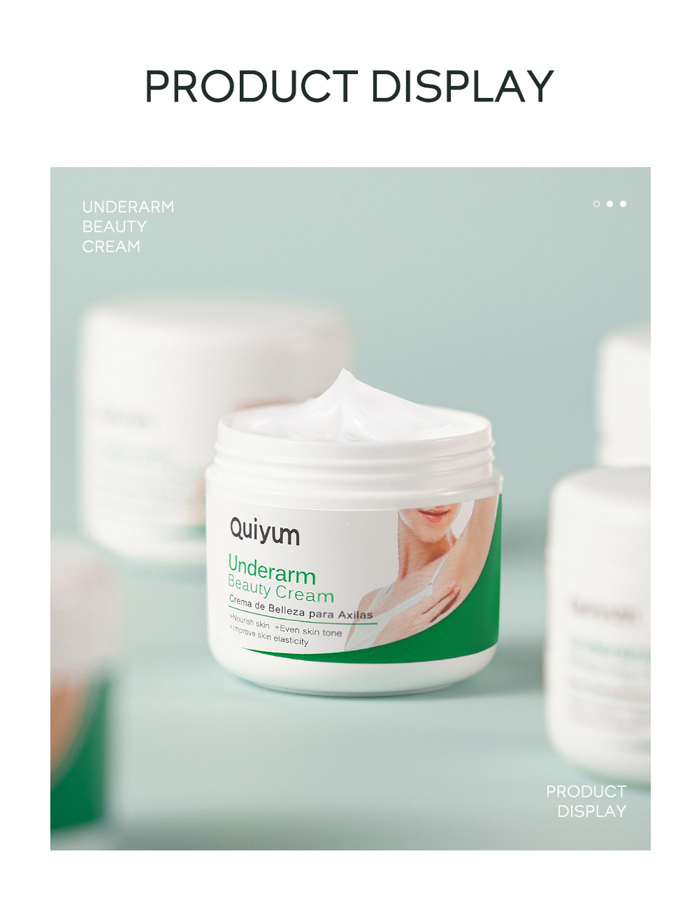 Cross-border QUIYUM Underarm Cream 30g for skin brightening, hydrating and moisturizing. Manufacturer's wholesale stock available undefined