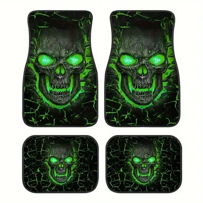 Amazon Temu American Car Floor Mats Four-Piece Set Car Interior Decoration Floor Mats Stain-Resistant Floor Mats Ready for Labeling and Delivery