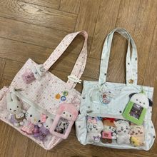 日系可爱星星波点痛包学院风大容量单肩托特包jk少女二次元吧唧包