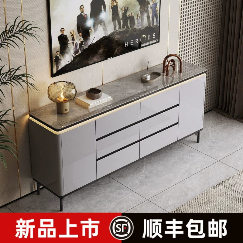 Шкаф-ведро из цельного дерева с росписью из сланца, шкаф для хранения в спальне, простой современный шкаф для хранения с выдвижными ящиками, шкаф для телевизора в гостиной