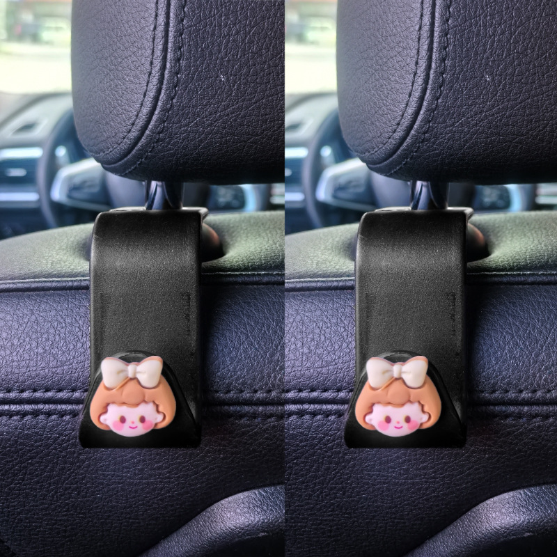 Gancho trasero del automóvil Gancho del respaldo del asiento Gancho multifuncional del automóvil del automóvil Gancho pequeño del automóvil Gancho del asiento de dibujos animados