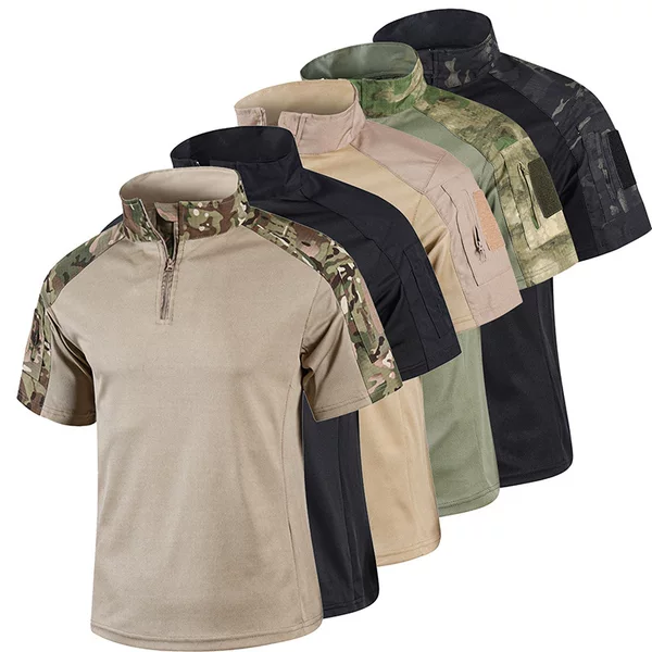 Men's Summer Frog Suit Short-Sleeved American Camouflage Outdoor Training Frog Tactical Clothing Manufacturer Wholesale